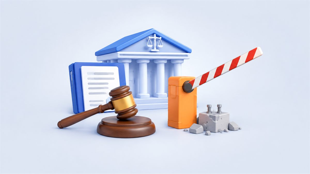Суд обязал демонтировать незаконно установленный шлагбаум